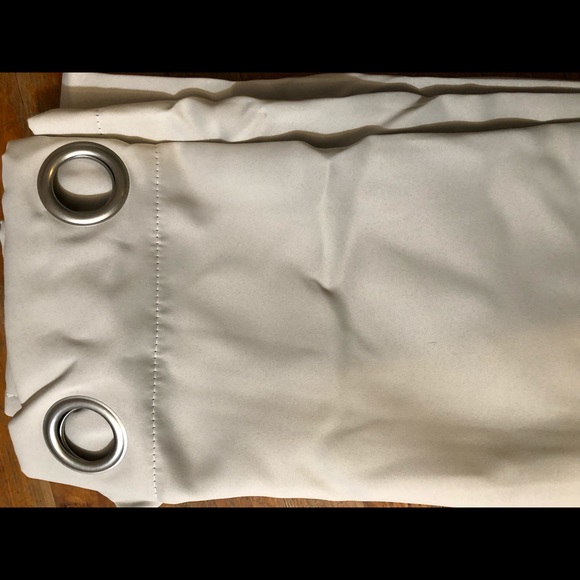 Turquoize one panel beige 52”x108” curtain - Picture 3 of 3